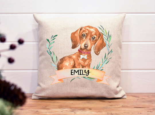 Pillow Sausage Dog Gifts Dachshund Cushion Personalised Sausage